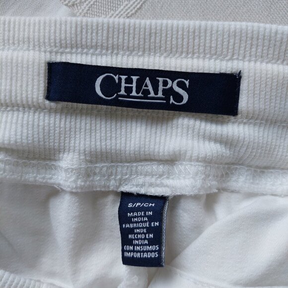 Chaps Cargo Shorts White Elastic Waist Cotton Summer Drawstring, Women S - Picture 6 of 7